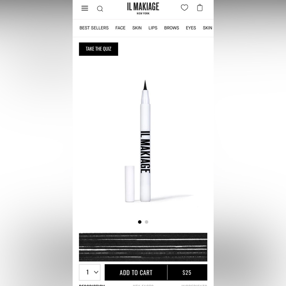 IL MAKIAGE Precision Black Eyeliner